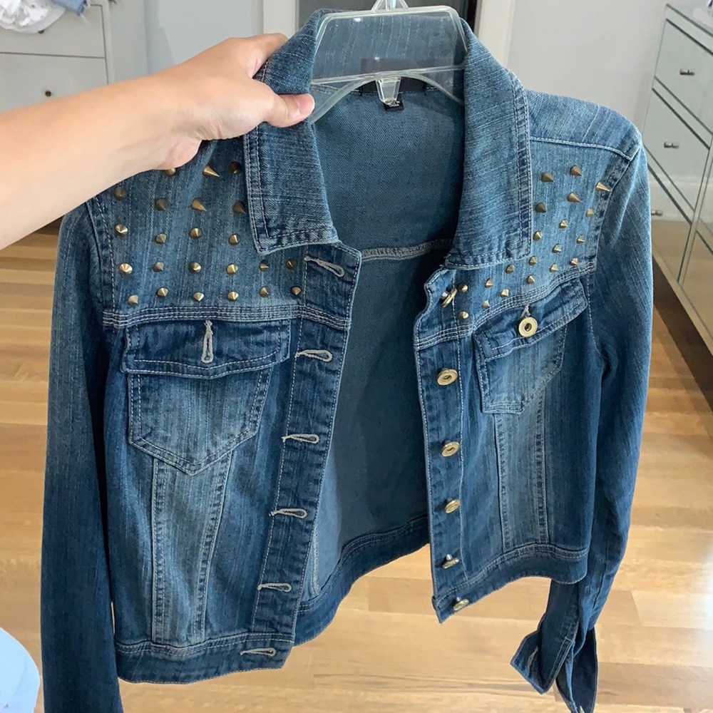 Studded denim jacket